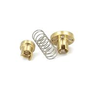 Threaded Backlash，Threaded Backlash T8 Brass Nut Rod Elimination Gap 1mm 2mm 4mm 8mm 10mm 12mm 14mm Lead Anti Spring Loaded Screw trapezoidal(Pitch 2mm lead 14mm)