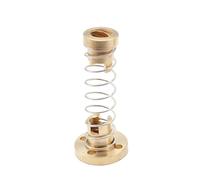 Threaded Backlash，Threaded Backlash T8 Screw Nut 2mm Pitch 8mm Lead Anti Plastic Brass Rod Elimination Gap for trapezoidal(Type a,2mm pitch 8mm lead)