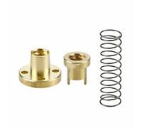 Threaded Backlash，Threaded Backlash T8 Spring Loaded Elimination Gap Nut 2mm 4mm 8mm Lead Rod Flange Anti Screws Screw trapezoidal(2mm pitch 2mm lead)