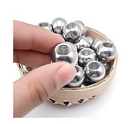 Threaded Ball Nut Knobs 304 Stainless Steel Drilling Balls M2-M14 Metric Half Hole Female Thread Blind Hole 5-60mm(5mm,M14)