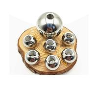 Threaded Ball Nut Knobs Metric Thread Stainless Steel Balls Half Hole M2-M5 5-15mm OD Assorted Sizes Pack(6mm x M3 (5pcs))