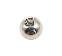 Threaded Ball Nut Knobs Metric Thread Stainless Steel Balls Half Hole M2-M5 5-15mm OD Assorted Sizes Pack(12.7mm x M4 (1pcs))