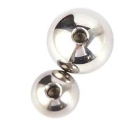 Threaded Ball Nut Knobs, Stainless Steel Drilling Balls M3-M12 Thread Half Hole Female Blind 5-60mm(M6,28mm)