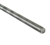 Threaded Bar - Stainless Steel Plated Studding Rod A2 SS // M6>M20 1m Lengths // All Thread, Metric Stud (2, M6 x 1000mm)