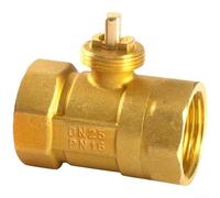 Threaded Brass Ball Valve 2-Way Electric DN15 DN20 DN25 for Precise HVAC System Fluid Control and Regulation (DN25)