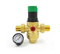 Threaded Brass Pressure Reducing Valve, 2.5 MPa G/NPT Thread Household Water Pipe Filter Reducing Regulator Valve For Water Pipe(3/4-G)
