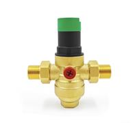 Threaded Brass Pressure Reducing Valve, 2.5 MPa G/NPT Thread Household Water Pipe Filter Reducing Regulator Valve For Water Pipe(1inch-G)