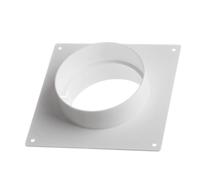 Threaded Circular Duct Connector Wall Mount Flange for HVAC Ventilation