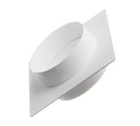 Threaded Circular Duct Connector Wall Mount Flange for HVAC Ventilation