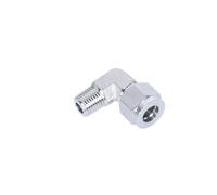 Threaded Connector 316 Stainless Pipe Fitting Coupler, BSPT Male Tube Compression Union Connector, 3000 PSI Forged Elbow Adapter(8MM*1/8INCH)