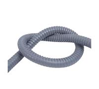 Threaded Corrugated Pipe for Cable Line Protection, Gray White Plastic Coated Metal Hose, Inner Diameter 1-10 Meters, 8-100 Millimeters(Light Grey,10M Length_Inner Diameter 10MM)
