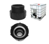 Threaded Coupler - Barrel Adapter Part, Tank Valve Converter | Durable Connector Gasket With Soft Flow Interface For Water Storage Unit, Ri Equipment