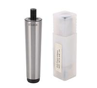 Threaded Drill Chuck Arbor MT3 Shank to 3/8in - 24, Mill Chuck Arbor Adapter for Tapping Machine, High Hardness Manganese Steel with Blackening Face, Easy Installation for Drilling