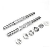 Threaded Dumbbell Handles, Adjustable Dumbbell Bar Handles, 304 Stainless Steel, Knurled, Fit 0.98" Standard Weight Plate, for Gym Workouts, Exercise, Weightlifting, Sold in Pair.