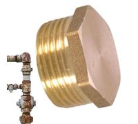 Threaded Ear Plug, NPT Plug | Carbon Steel NPT Connector - Water Pipe Plug, Blanking Plug, Portable Connector Plug for Brass Socket, Distributor Nut