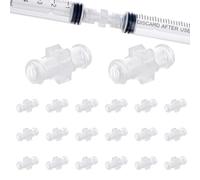 Threaded Female Connector Luer PP Adapter for Lab Transfer Setups, Teaching Use, General Dispensing Work, Daily Tasks Female Luer Coupler Fitting Threaded Pp Transfer Adapter Dispensing Connector Lab