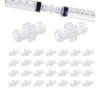 Threaded Female Connector Luer PP Adapter for Lab Transfer Setups, Teaching Use, General Dispensing Work, Daily Tasks Female Luer Coupler Fitting Threaded Pp Transfer Adapter Dispensing Connector Lab