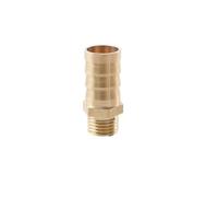 Threaded Hose Barb 1pc Brass Straight Reducing Joint, PC Type Hose Fitting, Barb Tail 1/8 1/4 1/2 3/8 1inch BSP Male Thread(12MM*1/4INCH)