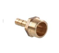Threaded Hose Barb 1pc Brass Straight Reducing Joint, PC Type Hose Fitting, Barb Tail 1/8 1/4 1/2 3/8 1inch BSP Male Thread(10MM*3/4INCH)