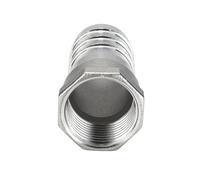 Threaded Hose Barb 1pc Pagoda Female Threaded Straight-Through Air Hose Adapter, Barb Pipe Fitting, BSP SS304 Connector Coupler(6MM*3/8INCH)