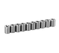 Threaded Insert, 60pcs Steel Wire Thread Repair Insert Assortment, M3 M4 M5 M6 M8 M10 M12, Thread Repair Kit, for Various Low Strength Materials, for Wood Furniture Threaded Inserts Kit