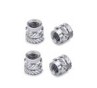 Threaded Insert Knurled Nuts 10PCS M3 Heat Molding Double Twill Injection Embedment For 3D Printer(M3x7x4.6)