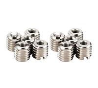 Threaded Insert Reducing Nut, 10pcs Thread Insert Kit Reducing Nut 303 Stainless Steel Thread Repairing Tool Repair Female M4x0.7 Male M8x1.25 0.3in Length