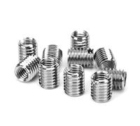 Threaded Insert Reducing Nuts, M6 x 1 M8 x 1.25 12 mm Coarse M2-M16 Internal Thread and M4 - M20 Male Thread 4-30 mm Stainless Steel Repair Insert Nut Thread Nuts Conversion Kit Pack of 10