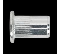 Sealey Tism8 Threaded Insert (Rivet Nut) M8 Splined Pack of 50