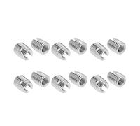 Threaded Inserts For Metal, 20pcs Stainless Steel SUS303 Self Tapping Slotted Screw Thread Insert Threaded M8 X 15mm