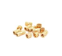 Threaded Inserts, M1.4-M6Brass Pure Copper Metric Thread Injection Molding Knurl Insert Nut Embedded Nuts