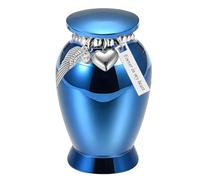 Threaded Lid Pet Memorial Urn for Pet Owners, Aluminum Alloy Remembrance Container in Compact Size for Home Display Memorial Urn Cremation Aluminum Threaded Lid Home Remembrance Display Holder Compact