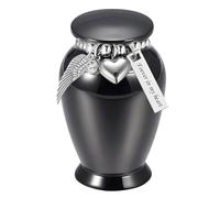 Threaded Lid Pet Memorial Urn for Pet Owners, Aluminum Alloy Remembrance Container in Compact Size for Home Display Memorial Urn Cremation Aluminum Threaded Lid Home Remembrance Display Holder Compact