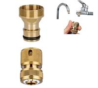 Threaded Mixer Hose Adaptor Pipe Joiner Fitting, Hot Water Tap Hose Connector for Indoor Bathroom Garden Hose Pipe Tap Connector Adapter for Kitchen Sink Tap, Kitchen Tap Hose Connector kit