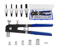 Threaded Nut Riveter Gun M3-M8 Insert Tool Riveter Rivnut Nutsert Kit Set 170Pcs
