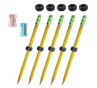 Threaded Pencil for Adhd, With a Sliding Nut That Moves, Threaded Pencil Adhd, Anxiety Fidget Pen for Kids, Lead Pencils for School, Office, Home 5pcs