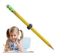 Threaded Pencil - Textured Sensory Threaded Pencils for Quiet Fidgeting - Stress Reliever Writing Tool for Kids Adults Students Home Workplace Travel School