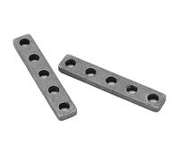 Threaded Plate, 2Pcs in 1 Bag Screw Fixing Plates High Accuracy M4 Thread for Robotics Field