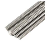 Threaded Rod 1/5/10Pcs M2 .5 M3 M4 M5 M6 304 Stainless Steel Full Thread Rod Screw Headless Bolt Threaded Stud(5pcs,M6x200)