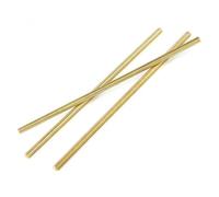 Threaded Rod 1pcs Brass Threaded Rod M2 .5 M3 M4 M5 M6 M8 M10 M12 M14 M16 Stud Bar 250mm 500mm Full Thread Fastener(M2,250mm)