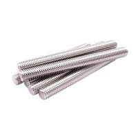 Threaded rod 5pc Threaded Rod Full Thread Bar 304 Stainless Steel Fasteners Silver(40mm,M10)