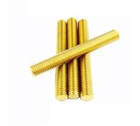 Threaded Rod Brass Thread Rod M3 M4 M5 M6 M8 M10 M12 M14 M16 L20mm 30 40 50 100mm Brass Metric Bolt Full Solid Brass All Thread Rod Bar Studs Long Threaded Screw(50mm,M16)