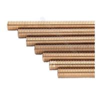 Threaded rod Brass Thread Rod Metric Bolt Full Shaft Bar Stud Length(M12x50mm (1pc))