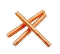 Threaded rod Copper Threaded Rods Bars Studding Studs Full Thread Screw Rod(90mm,M5)