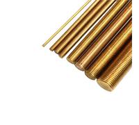 Threaded rod Full Thread Shaft Rod Long Brass Metric Bolt Bar Stud(M3)