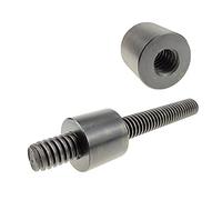 Threaded Rod Lead Screw,1Pcs 45# Steel Orthodontic/Reversed Trapezoidal Screw, T10 12 14 16 18 20 22 24 25 28 30 32 36 38 L1000MM T-Type Screw with Nut, 3D Printer Accessories(T32*6)