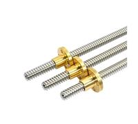 Threaded Rod Lead Screws, Lead Screw For 3D Printer 304 Stainless Steel T12 Trapezoidal Spindle Nut Multiple Sizes(Lead 10mm,600mm)