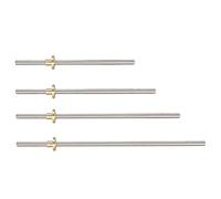 Threaded Rod Lead Screws, Lead Screw For 3D Printer T8 Trapezoidal Lead 8 Pitch 2mm With Copper Nut(200mm (with nut))