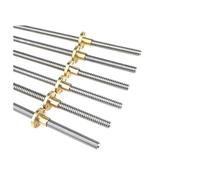 Threaded Rod Lead Screws, T8 Lead Screw for 3D Printer 304 Stainless Steel Trapezoidal With Nut 100-800mm Lead 1-20mm(Lead 20mm,600mm with nut)