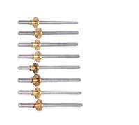 Threaded Rod Lead Screws, T8 Trapezoidal Lead Screw for 3D Printer 8mm Brass Nut 100-550mm(Pitch 1MM Lead 1MM,450MM)